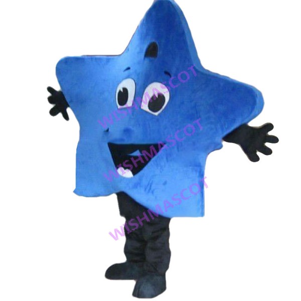 Lightweight Cartoon Blue Star Mascot Costume 