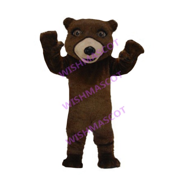 Grizzly Bear Mascot Costume 