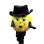 Lightweight Cartoon Mr. Tennis Head Mascot Adult Costume 