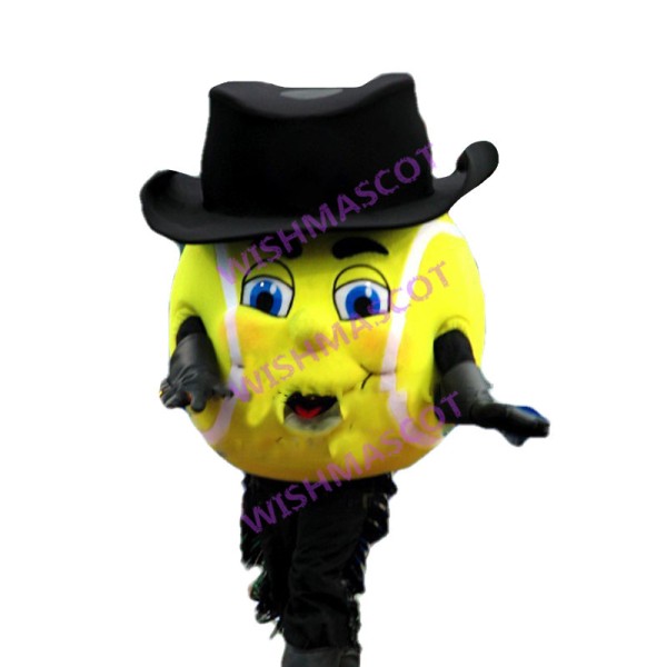 Lightweight Cartoon Mr. Tennis Head Mascot Adult Costume 