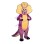 Adorable Purple Triceratops Mascot Adult Costume 