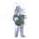 Fierce Cartoon Gray Elephant  Mascot Costume 