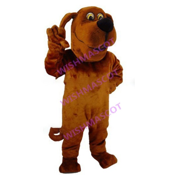 Brown Hound Dog Mascot Costume 