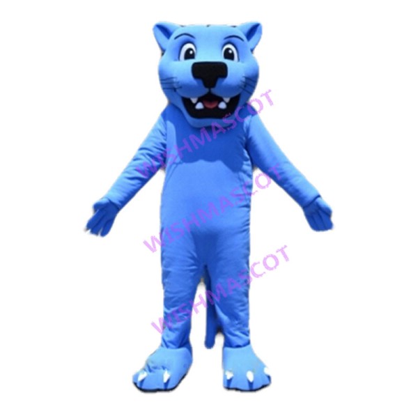 Blue Little Lion Mascot Adult Costume 