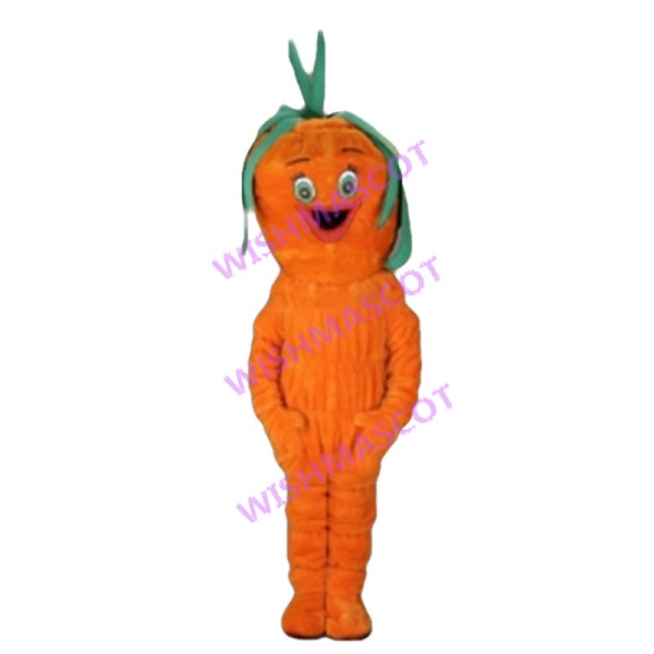 Funny Cartoon Carrot Mascot Adult Costume 