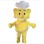 Cute Yellow Chef Elephant Mascot Costume 