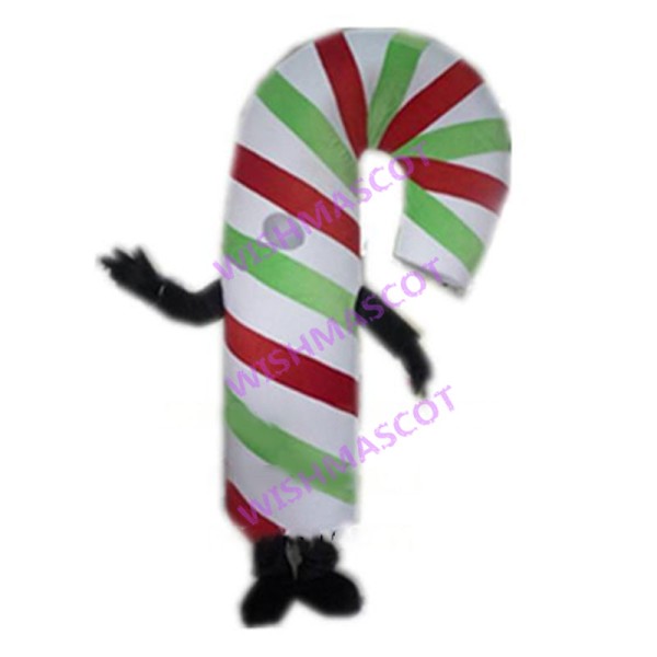 Deluxe Christmas Candy Cane Lightweight Mascot Adult Costume 