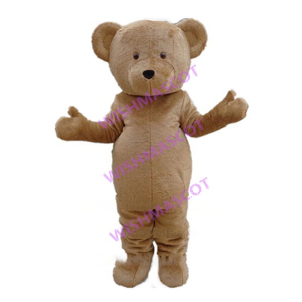 Brown Teddy Bear Mascot Adult Costume 