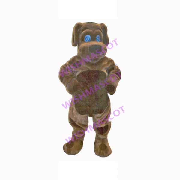 Amiable Brown Hound Mascot Costume 