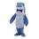 Blue Shark With Open Mouth Mascot Costume 