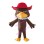 Adult Cartoon Pirate Hawk Mascot Costume 