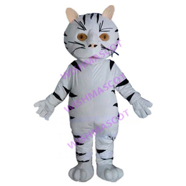 White Tiger Mascot Adult Costume 