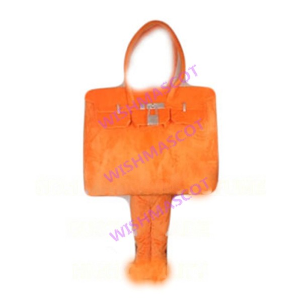 Deluxe Orange Hermes Bag Lightweight Mascot Adult Costume For Halloween Party