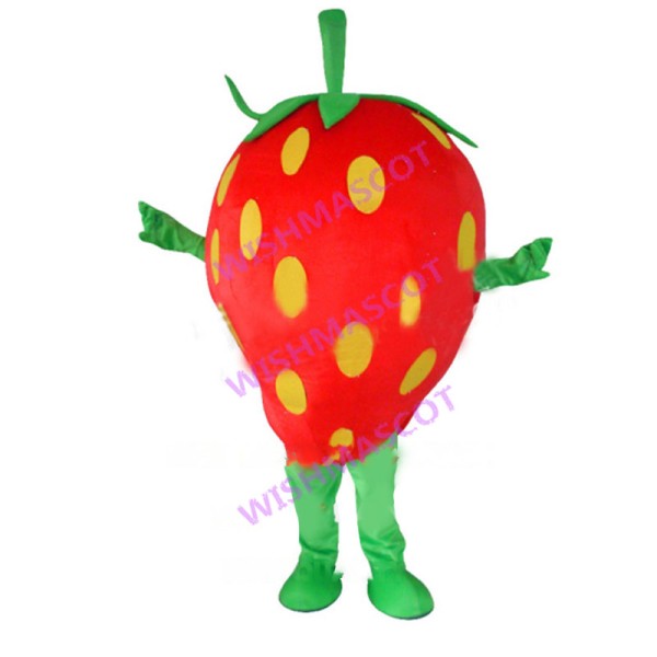 Deluxe Strawberry Mascot Adult Costume 