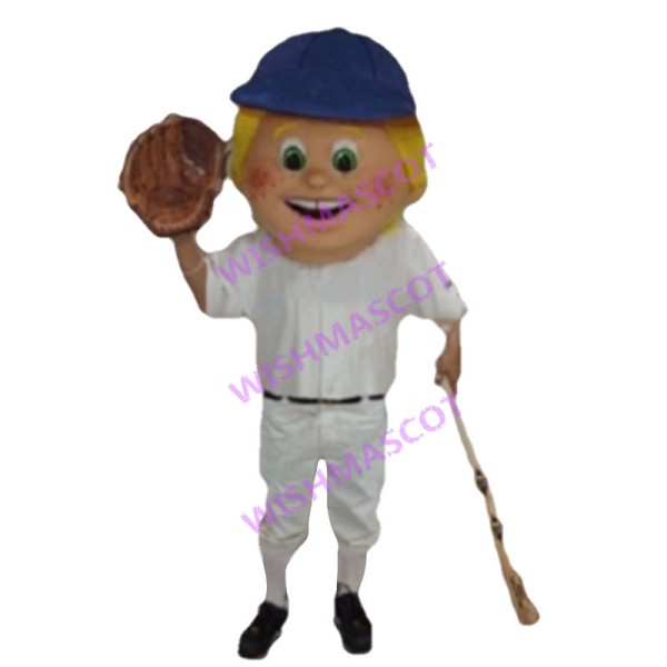 Optimistic Baseball Kid Mascot Costume 
