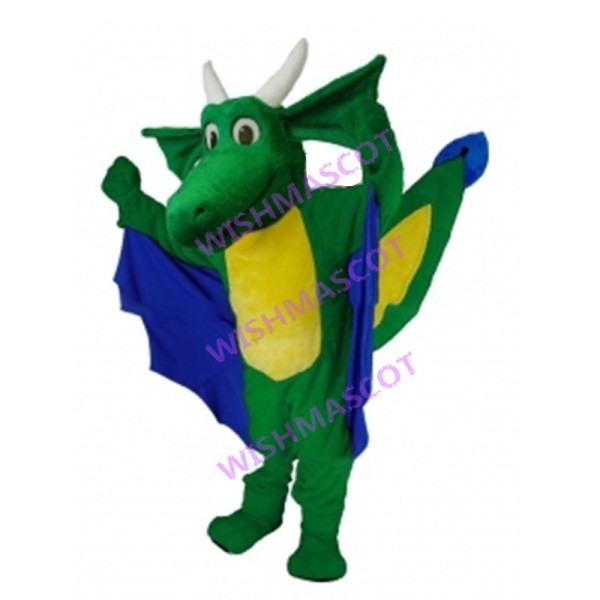 Big Green Dragon Mascot Costume 