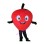 Adult Cartoon Red Apple Mascot Costume 