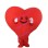 Adult Cartoon Deluxe Red Heart Mascot Costume 