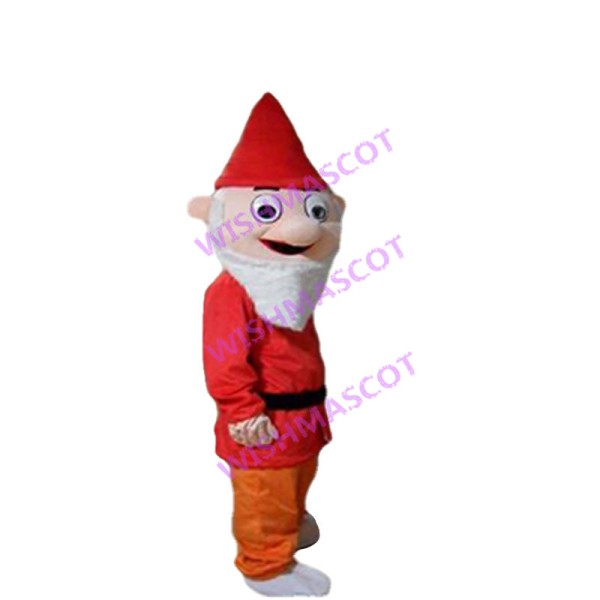 Red Garden Gnome Mascot Costume 
