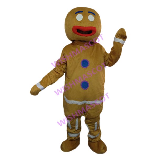 Common Gingerbread Man Mascot Costume 