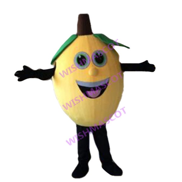Deluxe Cartoon Lemon Mascot Costume 
