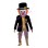 Happy Hobo Clown Mascot Costume 