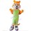 Sport Orange Tiger Cartoon Mascot Costume 