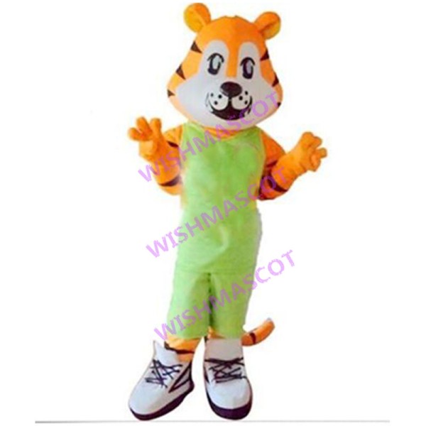Sport Orange Tiger Cartoon Mascot Costume 