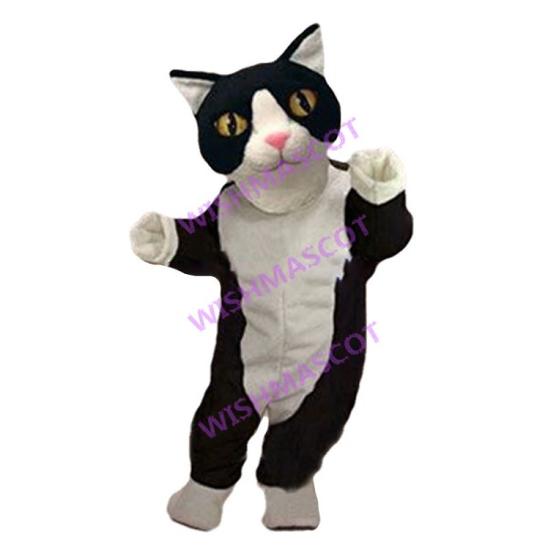 Adorable Tuxedo Cat Mascot Costume 