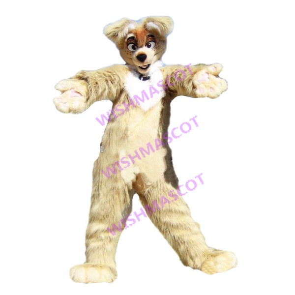 Lovely Light Brown Dog Mascot Costume 