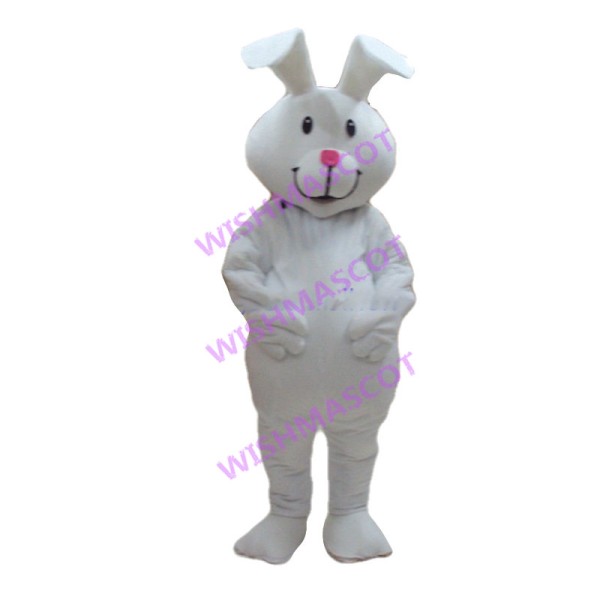 Lively White Rabbit Mascot Costume 