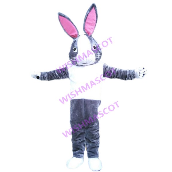 Grey Hare Mascot Costume 
