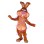 Cartoon Brown Rabbit Mascot Costume 