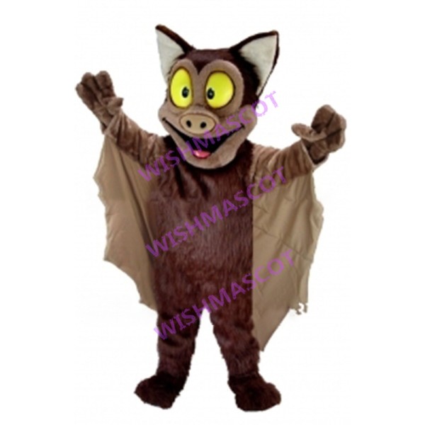Lovely Brown Bat Mascot Costume 