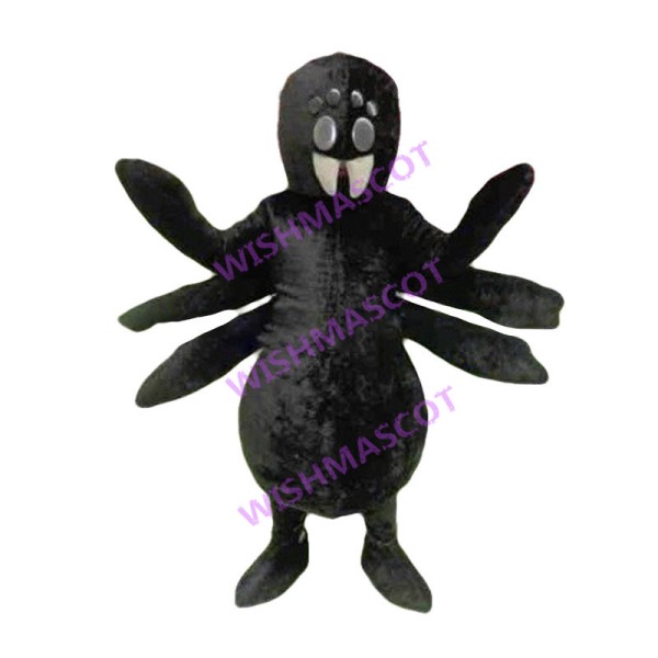 Black Spider Mascot Adult Costume 
