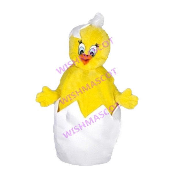 Adorable Newborn Chicken In Egg Shell Mascot Costume 