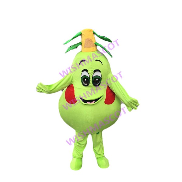 Lightweight Cartoon American Green Pear Mascot Costume 