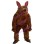 Loyal Brown Dog Mascot Costume 