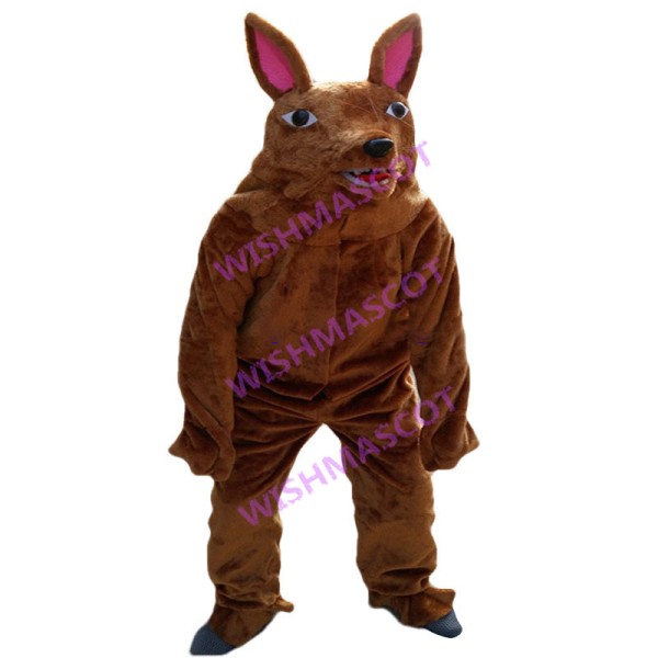 Loyal Brown Dog Mascot Costume 
