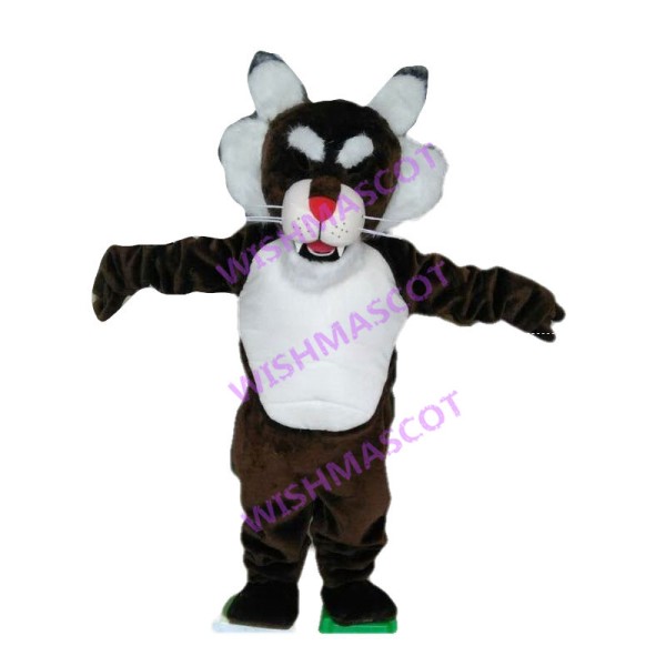 Howling Brown Husky Mascot Costume 