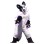 Lovely Black & White Dog Mascot Costume 