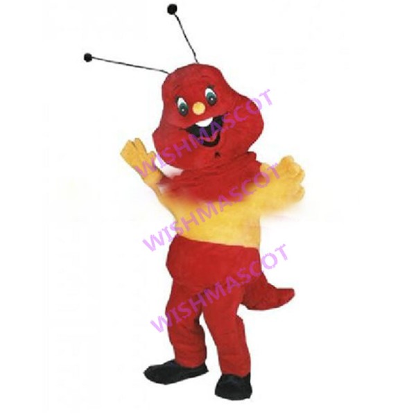 Lovely Cartoon Red Ant Mascot Costume 