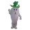 Deluxe Cartoon White Radish Mascot Adult Costume 
