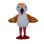 Adult Cartoon Orange Bird Mascot Costume 