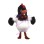 Crowing Lakenvelder Rooster Mascot Costume 