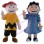 Timid Charlie Brown & Arrogant Lucy van Pelt Mascot Costume 