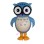 Adult Cartoon Blue Owl Mascot Costume 