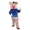Jolly Fiddler Pig Mascot Costume 