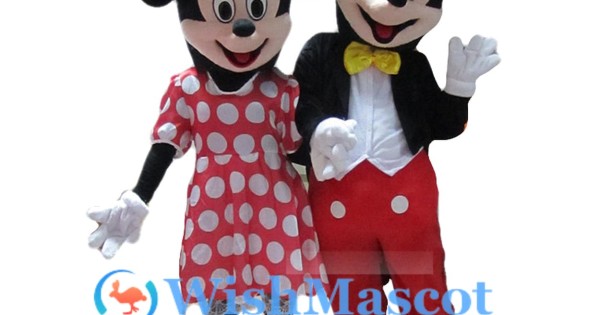 Disney Mickey Mouse & Minnie Mouse Mascot Costume