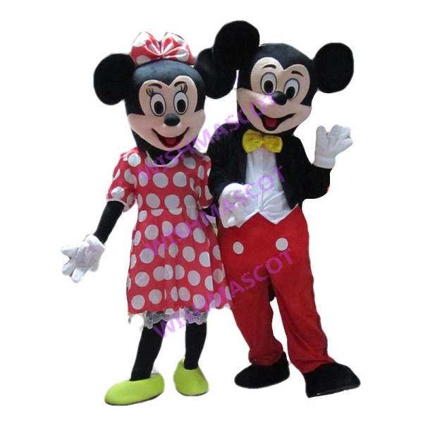 Disney Mickey Mouse & Minnie Mouse Mascot Costume 